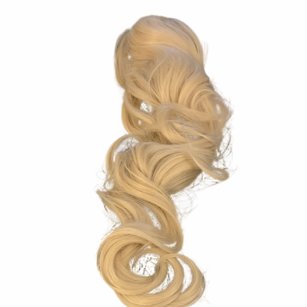 NWOT 17” white blonde clip in hair piece.